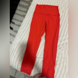 lululemon red align leggings